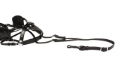 New Black Horse Size Leather Driving Harness