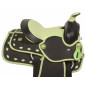 Green Ostrich Pony Western Synthetic Saddle Tack Pad 12 13