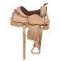 Kids Youth Leather Hand Carved Pony Trail Saddle 12