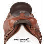 16 Tooled Brown Leather Endurance Western Horse Saddle
