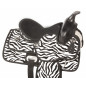 Kids Zebra Pony Synthetic Western Saddle Package 12 13