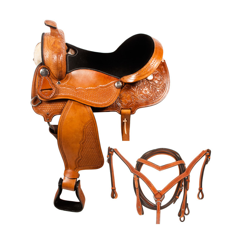Comfortable Light Weight Western Trail Saddle 18