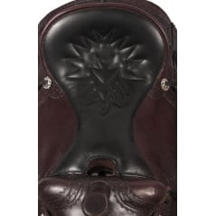 Old West Comfortable Trail Horse Leather Saddle 18