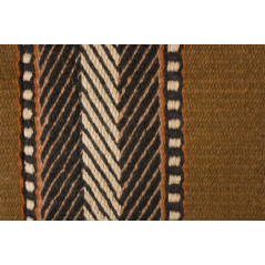 Brown White Black Premium NZ Wool Fleece Western Saddle Pad