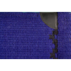 Royal Blue & Black Comfort Wool Western Horse Saddle Pad