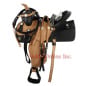 Natural Two Tone Western Trail Saddle W Tack.