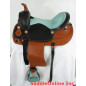 18 Gorgeous Turquoise Seat Western Saddle W Tack