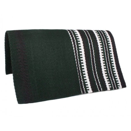 Green Black &White Show Saddle Blanket