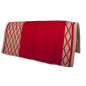 Red/Tan Reversible Premium Wool Show Saddle Blanket