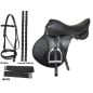 Black Event Jumping English Horse Saddle Package 15 18