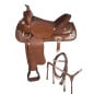Brown Texas Star Western Horse Show Saddle 16 17