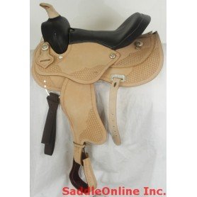 Slick Seat 15 Tan Western Horse Pleasure Saddle