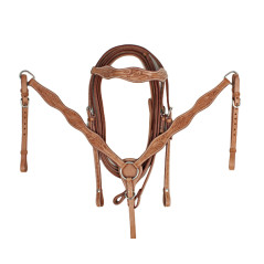 New Sale Natural Hand Carved Western Horse Saddle 17