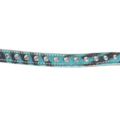 Zebra Western Turquoise Headstall Reins Breast Collar Tack Sale