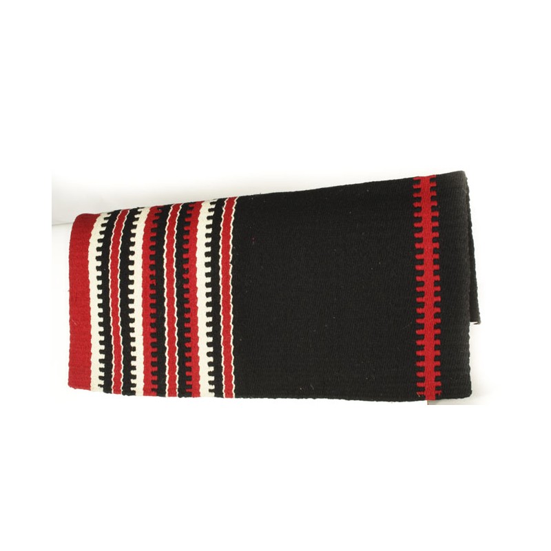 Premium Wool Black Red White Show Blanket