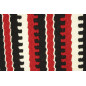 Premium Wool Black Red White Show Blanket
