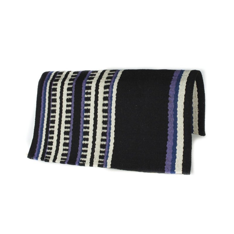 Black Purple And White Line Patterned Premium Show Blanket