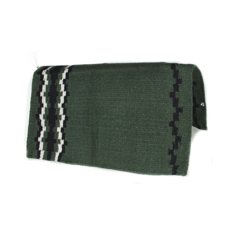 Forest Green And Black Premium Wool Show Blanket