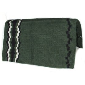 Forest Green And Black Premium Wool Show Blanket