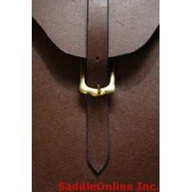 Small Brown Old Time Leather Saddle Bags