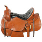 Comfortable Tan Western Endurance Horse Saddle 15 18