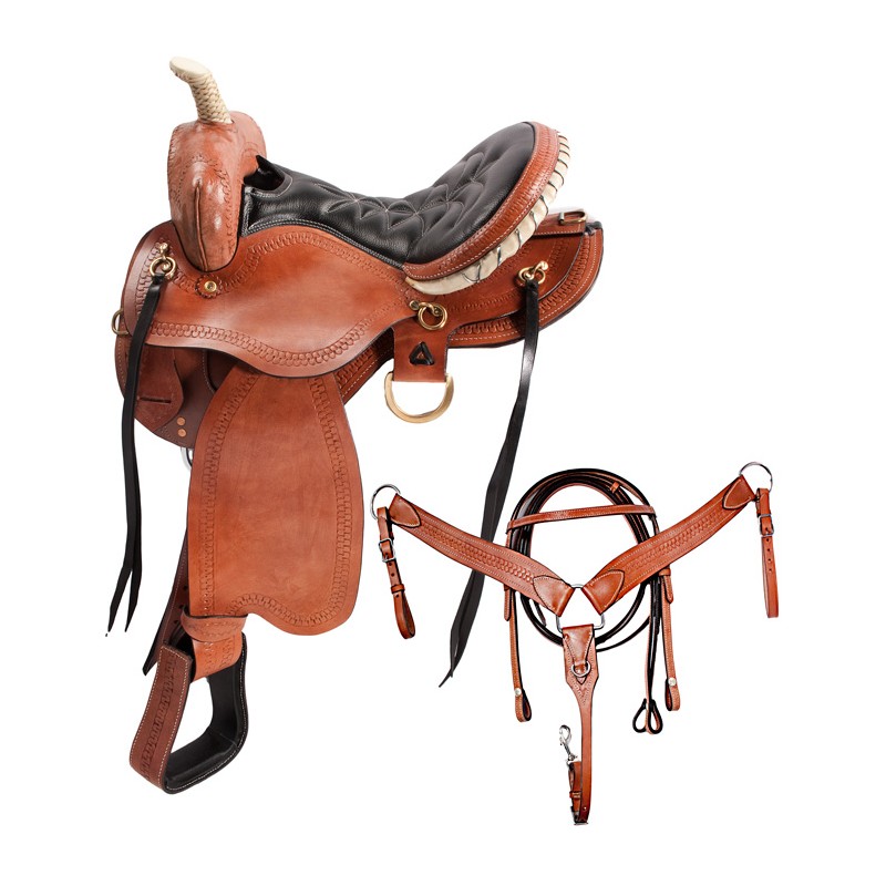 Arabian Horse Western Leather Horse Saddle Trail 15 18