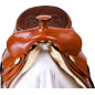 Western Pleasure Hand Tooled Leather Horse Saddle 16 18