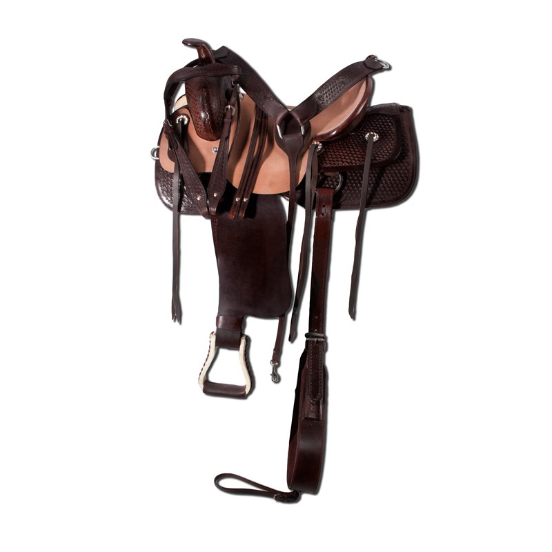 New Premium Roughout Ranch Work Trail Horse Saddle 17