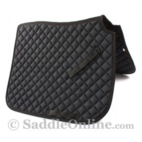 Premium Padded Black All Purpose English Horse Saddle Pad