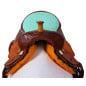 Turquoise Ostrich Western Barrel Racing Horse Saddle 15 16
