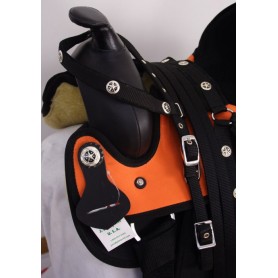 14  Black Western PonySmall Horse Synthetic Saddle Tack