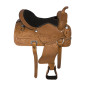 Hand Tooled Western Pleasure Trail Horse Saddle Tack 16 17