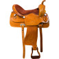 Hand Carved Western Pleasure Trail Horse Saddle Tack 15