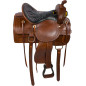 Brown Old Time Western Pleasure Trail Saddle 15 16