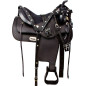 Western Synthetic Trail Endurance Horse Saddle Tack 16 18