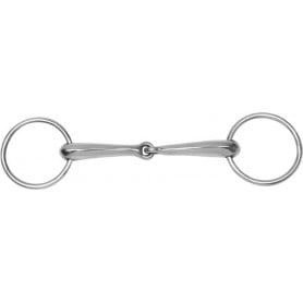 9814 Draft Horse Loose Ring Stainless Steel Jointed Snaffle Bit