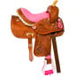 Pink Youth Kids Mini Miniature Horse Western Saddle Tack