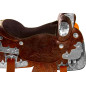 Dark Brown Silver Western Show Horse Saddle Tack 16
