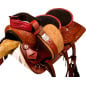 Mahogany Tandem Double Seat Western Horse Saddle 15 & 10