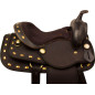 Black Gold Synthetic Trail Western Saddle Tack 17