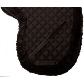 9932 Black All Purpose Fleece Shaped English Horse Saddle Pad