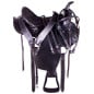 Black Pleasure Trail Endurance Western Horse Saddle 16