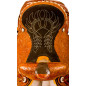 Tooled Ranch Pleasure Roping Western Horse Saddle Tack 16
