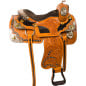 Beautiful Silver Gold Western Horse Show Saddle Tack 16