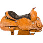 Hand Carved Reining Western Horse Saddle Tack 15