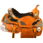 Premium Silver Leather Western Show Horse Saddle Tack 16