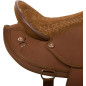 Gaited Brown Synthetic Western Horse Saddle Tack 15