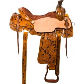 10090 Rough Out Ranch Work Roping Western Horse Saddle Tack 16