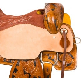 10090 Rough Out Ranch Work Roping Western Horse Saddle Tack 16