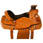 Chestnut Tooled Western Ranch Roper Horse Saddle Tack 16